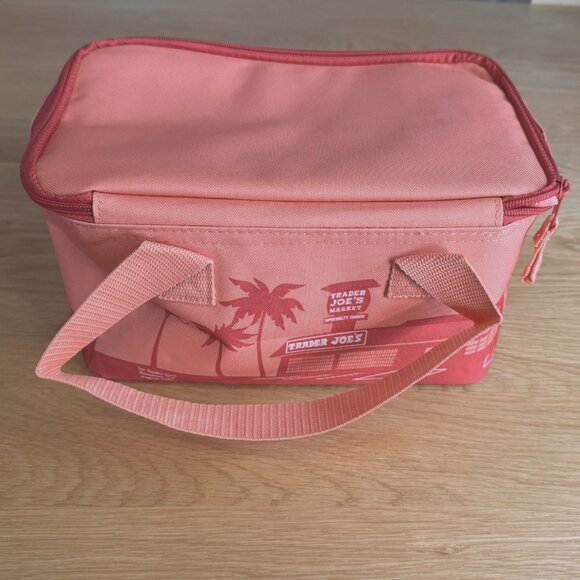 TRADER JOE's 2025 Mini Insulated Reusable Tote Bag, Peach - Picture 2 of 16